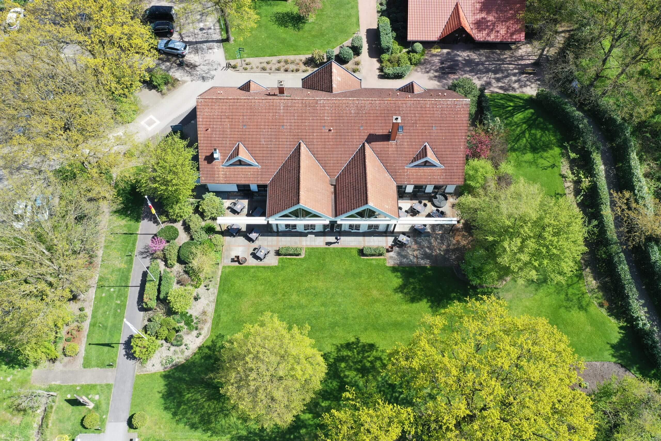 Luftaufnahme vom Clubhaus Luftaufnahme vom Clubhaus